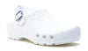 White (with heel strap)